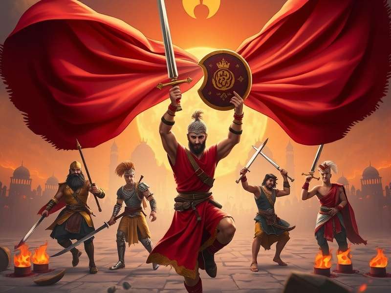 Rajput Warrior Dark Battle Characters