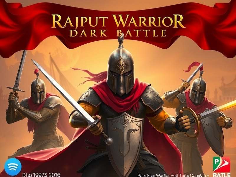 Rajput Warrior Dark Battle Game Banner